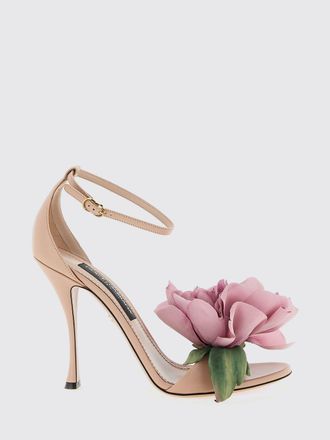 Dolce & Gabbana Sandalo Desir&eacute;e Dolce & Gabbana in pelle con fiore applicato
