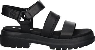 Timberland Flat Sandalen - Dames - Sandalen - Zwart - 40 EU - Schoenen