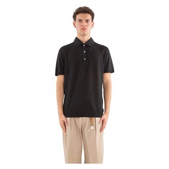 Daniele Fiesoli Heren, Tops, Zwart, Maat: 2XL Linnen