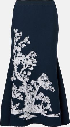 Erdem Gonna midi con stampa