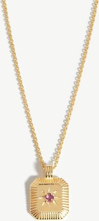 Missoma October Birthstone 18kt Gold-plated Necklace
