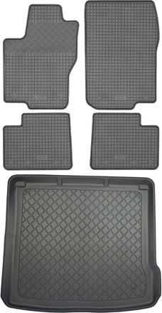 OEM Juego De Alfombrillas De Goma Para Coche Y Alfombrilla Para Maletero Para Mercedes Clase M W166 Suv (5 Puertas) De Noviembre De 2011 A Mayo De 2015