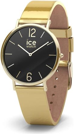 Ice Watch City Sparkling Metal - Dames - Horloges - Geel - ONE Size - Leer - Accessoires