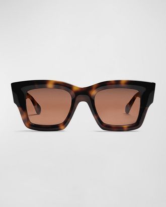 Jacquemus Les Lunettes Baci Square Acetate Sunglasses