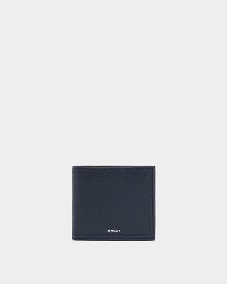 Bally Capitol Wallet in Grained Leather in Blue at Nordstrom
