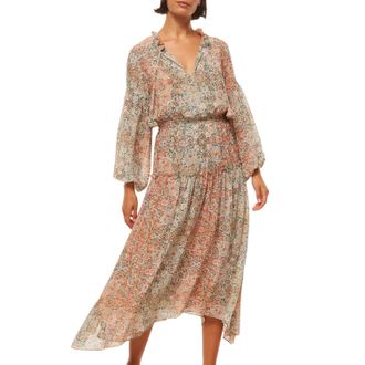 Misa Tasia Midi Dress In Ombre Tapestry