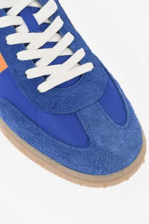 Valentino GARAVANI Leather and Fabric Low-Top Sneakers with Logo Details Valentino