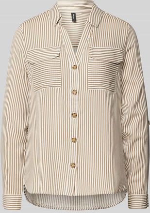 Vero Moda Regular Fit Hemdbluse aus reiner Viskose in Sand, Größe M