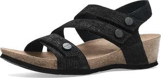 Munro Del Mar Womens Wedge Shoes Black : 7.5 WW (EE), Suede
