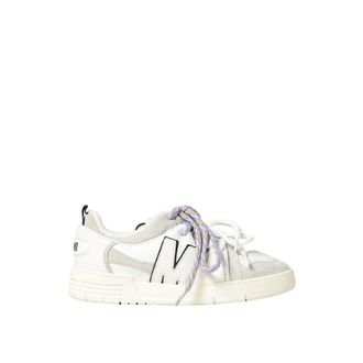 Moschino Schoenen, Dames, Wit, 41 EU, Leer, Streetball Sneakers
