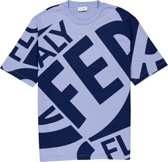 Ferragamo Graphic Logo Cotton T-Shirt, Size X-Large