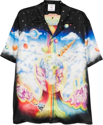 Casablanca The Essential Experience Cuban-collar Graphic Shirt