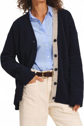 Velvet Cameron V-Neck Sweater In Navy