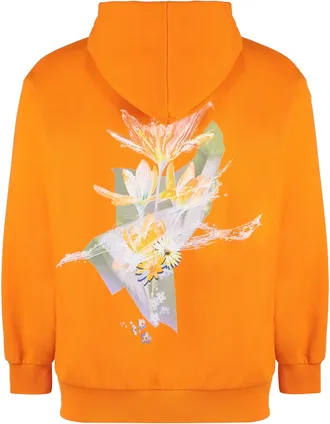 MCM Mens Orange Cotton Hoodie Elastane Jumpers Sweater