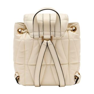 Versace Quilted Lambskin Backpack White