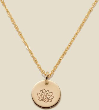 Made by Mary July Birth Flower Necklace