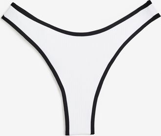 H&M Bikinihose Brazilian - White