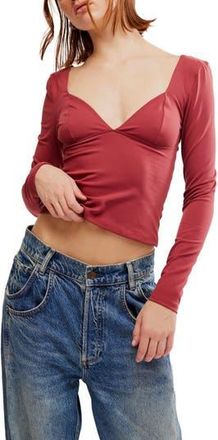 Free People Duo Long Sleeve Top in Earth Red at Nordstrom Rack, Size X-Large
