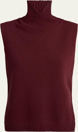 Jil Sander High-Neck Split Hem Gilet