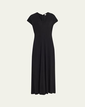Toteme V-Neck Jersey Dress