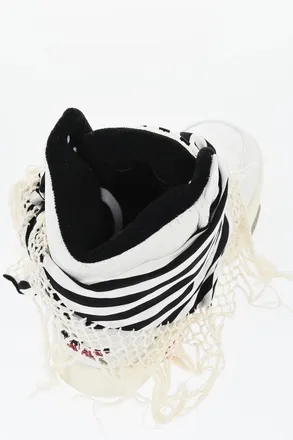 Saint Laurent Leather High-Top Sneakers BANDANA Saint Laurent