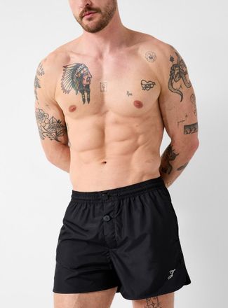 Jacquemus Mens Puntini embroidered-logo bathing shorts