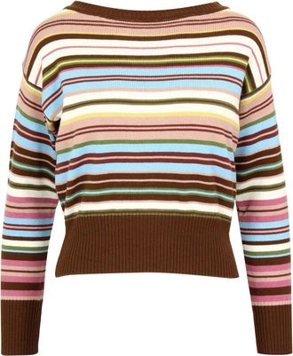 Weekend by Max Mara truien Bruin+Lichtblauw