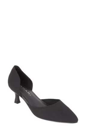 Elie Tahari Moreno Half dOrsay Pump in Black at Nordstrom Rack, Size 6.5
