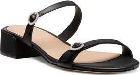 Stuart Weitzman Ginger Crystal Slide Sandal in Black at Nordstrom Rack, Size 10.5