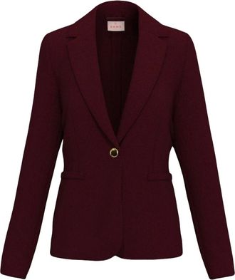 Emme Di Marella Emme DI Marella - Aris Blazer - Dames - Jassen - Rood - Maat: L Leer