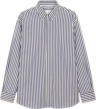 Ami Camisa Grande a Rayas - Blouses & Shirts - Mujer - Azul - XS