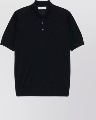 Brunello Cucinelli short sleeves polo collar ribbed cuffs