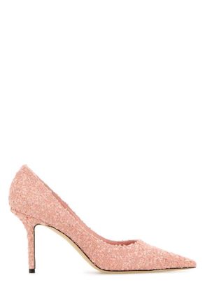 Jimmy Choo London Rose Pink Slip On Pumps