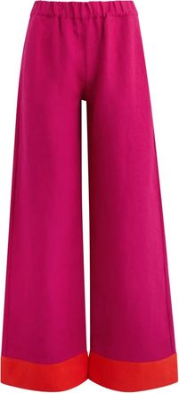 Casa Raki Pantaloni Luisa in lino - Rosa
