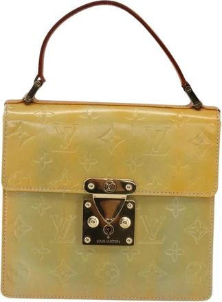Louis Vuitton Pre-owned Handbags, female, Yellow, Size: ONE SIZE Pre-owned Vintage Monogram Vernis Handbag