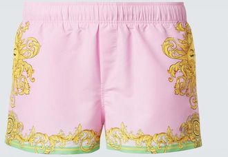Versace Printed swim trunks