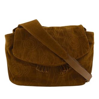 Ferragamo Pre-owned Ferragamo Stitched Suede Tassel Crossbody Ladies MB5D77I3G376UV5B