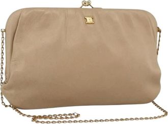 Celine Pre-owned Clutches, female, Beige, Size: ONE SIZE Pre-owned Vintage Shoulder Bag