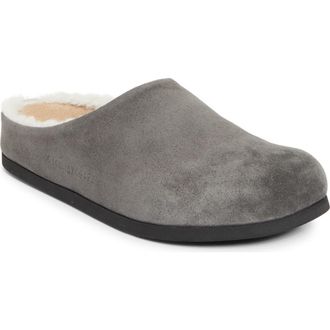 Common Projects Suede & Genuine Shearling Clog in Dark Grey at Nordstrom Rack, Size 11Us / 41Eu