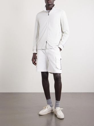 Sease Explorer Ripstop-Trimmed Virgin Wool-Blend Sweater