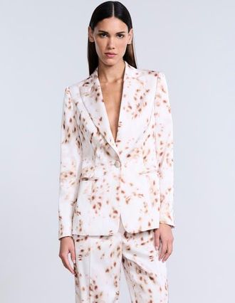 BCBGeneration Single Breasted Animal Print in Brown Sugar Animal Print at Nordstrom, Size 10