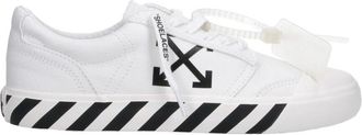 Off-white White Black Graphics Leather Sneakers