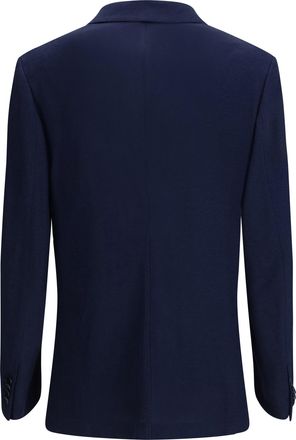 Brioni Mens Jersey Blazer Sapphire Silk; Cotton Blazers E Vests &