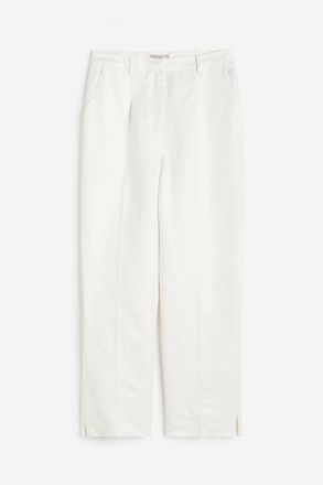 H&M Elegante Hose aus Leinenmischung - Weiss