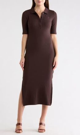 DKNY Short Sleeve Polo Dress in Espresso at Nordstrom Rack, Size X-Large