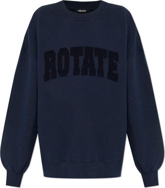 Rotate Rotate Birger Christensen, Dames, Sweatshirts & Hoodies, Blauw, Maat: L Katoen