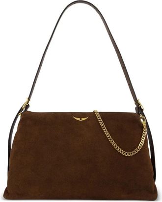 Zadig&Voltaire Jim Bag - Dames - Schoudertassen - Bruin - ONE Size - Leer - Tassen