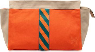 Herm&egrave;s Pre-owned Hermes Canvas Jimetou Jumping Case YG01SAHGSNP6EQCI