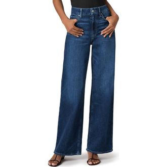 Paige Anessa High Waist Wide Leg Jeans in Neutra at Nordstrom, Size 26