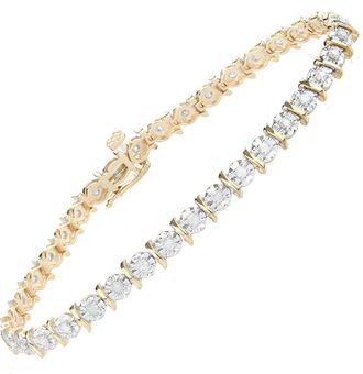 Diamant L'&eacute;ternel Womens 9ct Yellow Gold Bracelets With 1ct Diamond - One Size